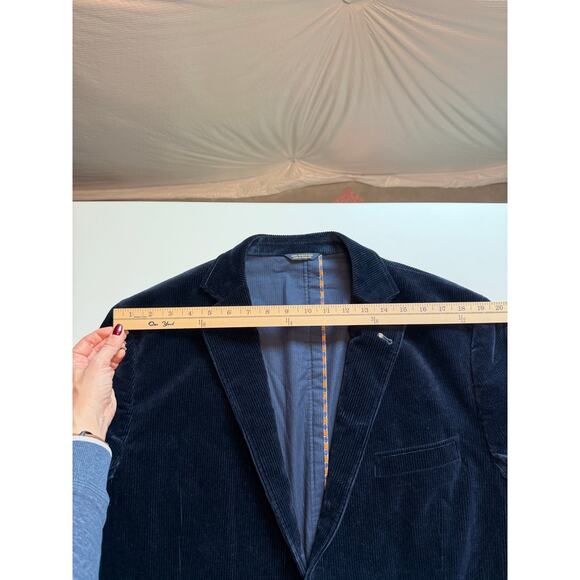 Brooks Brothers Blazer Mens 46R Blue 1818 Fitzgerald Corduroy Sport Coat Jacket - Picture 10 of 14